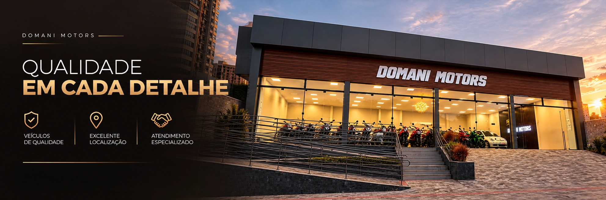 Domani Motors — qualidade em cada detalhe. R. Quatorze de Julho, 476, Vila Rodrigues, Passo Fundo
